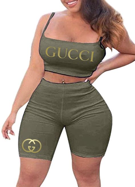 gucci top and shorts